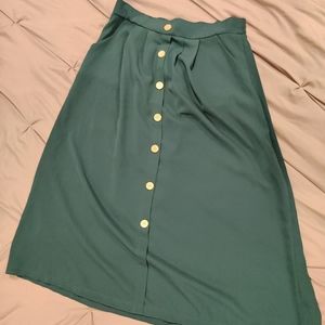 Dark green Midi Skirt